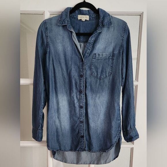 Cloth & Stone Denim Shirt - Picture 3 of 9